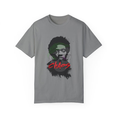 CHAOS Graphic T-Shirt | Bold Streetwear Tee for Men & Women | Red Statement Shirt | Edgy Grunge Style | Unisex Graphic Tee